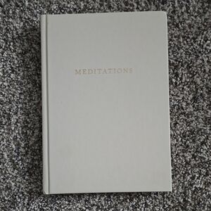 Meditations Hardcover Journal - Ivory with Gold Foil